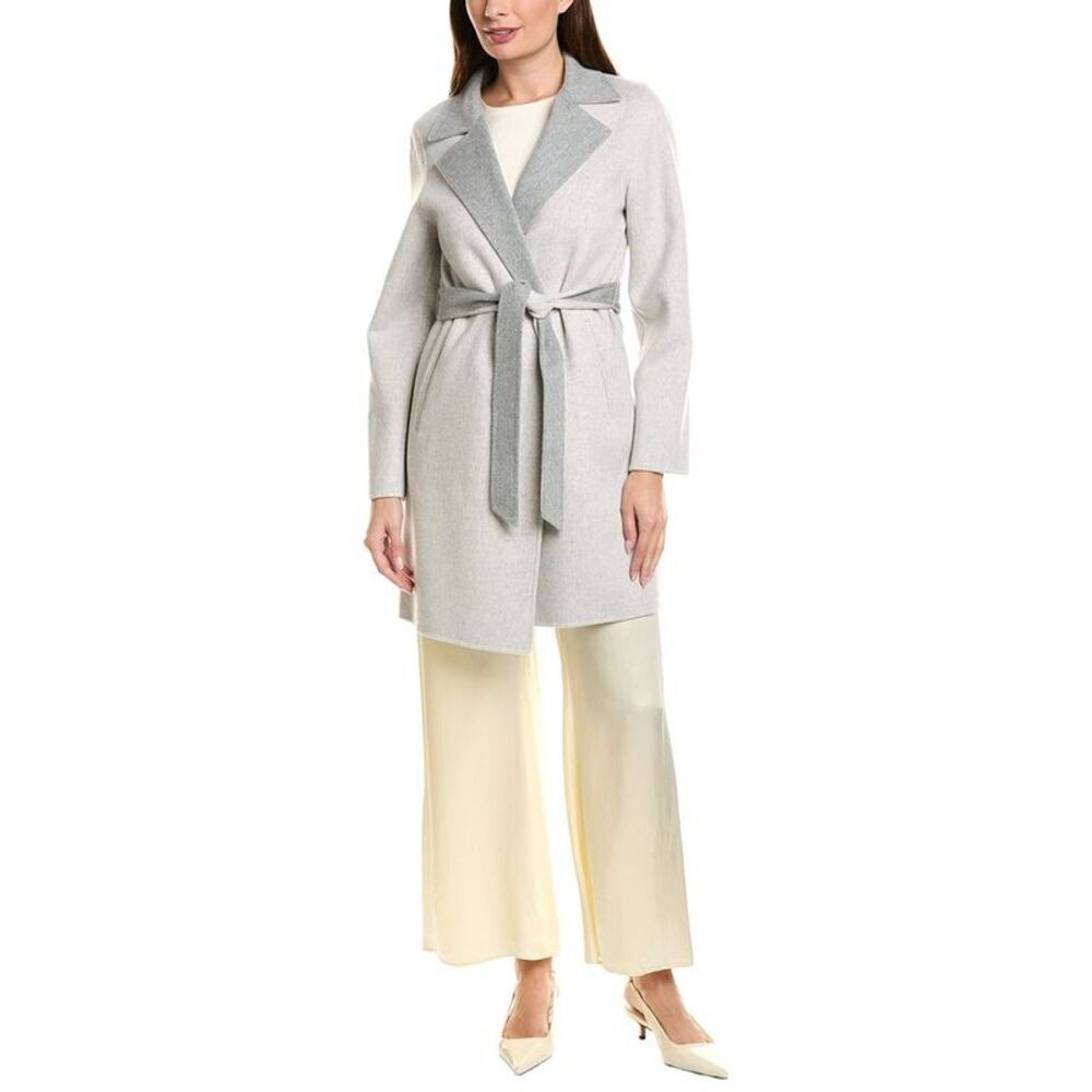 Sofia Cashmere Womens Sofiacashmere Doubleface Notch Lapel Wool & Cashmere-Blend